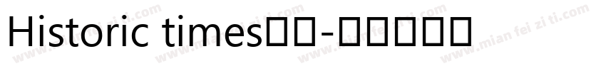 Historic times字体字体转换